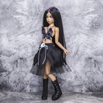 Photo of Юбка "Феечка" - черная с цветочком