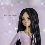 Photo of Парик 6-7 Minifee (17см) длинный черный