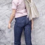 Photo of Джеггинсы т. синие с кармашками