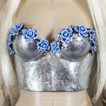 Photo of Корсаж серебро с цветами для кукол IpleHouse SiD