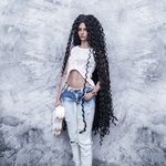 Photo of Парик "черный" гофре 5-6 Iple Fid 14.5см