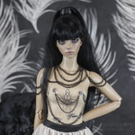 Photo of Корсаж Нюд с тату и украшение на шею/плечи