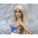 Photo of Топ синий/голубой/хрустальный для Fashion Royalty