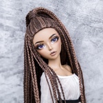 Photo of Парик "2 тона коричневых" 6-7 Minifee (17см)