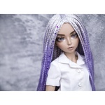 Photo of Парик "Серо-фиолетовый" без страз 6-7 Minifee 17см