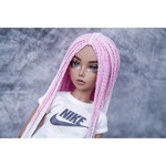 Photo of Парик "Бело-розовый" 6-7 Minifee (17см)