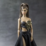 Photo of Корсаж черный с золотом для Poppy Parker