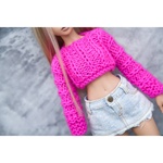 Photo of Кроп Свитер "Розовый Неон"