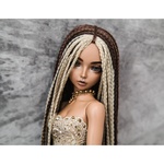 Photo of Парик "Коричневый с Блондом" 6-7 Minifee голова 17см