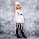 Photo of Парик "Персик-розовый-желтый" омбре 6-7 Minifee (17см)