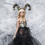 Photo of Корсаж - цветы на голубом (Золочение Поталью) на классическое ФР тело