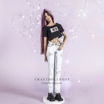 Photo of Парик на ОГ 8.9 (ФР, Межевика, и пр.) - розовый + черный