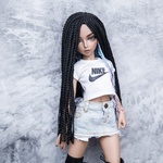 Photo of Парик "Черный Космо" 6-7 Minifee (17см)