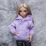 Photo of Худи с капюшоном св. фиолетовый - с рисунком 2