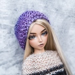 Photo of Шапочка фиолетовая - градиент