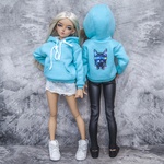 Photo of Худи с капюшоном аква - с рисунком