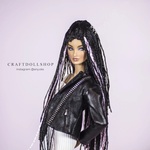 Photo of Парик на ОГ 8.9 (ФР, Межевика, и пр.) - черный с розовым