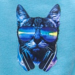 Photo of Худи с капюшоном аква - с рисунком