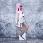 Photo of Парик "Бело-розовый" 6-7 Minifee (17см)