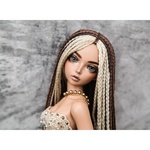 Photo of Парик "Коричневый с Блондом" 6-7 Minifee голова 17см