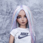 Photo of Парик "Нежная радуга" 6-7 Minifee (17см)