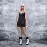 Photo of Парик Персиковый со стразами SD (размеры 7-8-9)