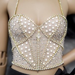 Photo of Корсаж Нюд с золотом и жемчугом