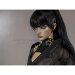 Photo of Украшение Черный бархат с золотыми цветами