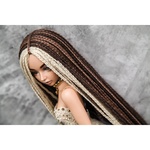 Photo of Парик "Коричневый с Блондом" 6-7 Minifee голова 17см