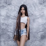 Photo of Парик "черно-коричневое омбре" SD (размеры 7-8-9)