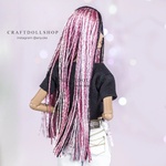 Photo of Парик на ОГ 8.9 (ФР, Межевика, и пр.) - розовый + черный