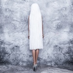 Photo of Парик "белый с блестящими нитями" 5-6 Iple Fid 14.5см