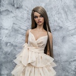 Photo of Платье бежевое с блеском Iple SiD