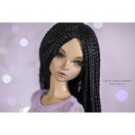 Photo of Парик 6-7 Minifee (17см) длинный черный