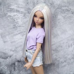 Photo of Парик со стразами - Пастельный блонд 6-7 Minifee (17см)