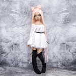 Photo of Парик "Персик-розовый-желтый" омбре 6-7 Minifee (17см)