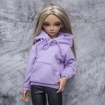 Photo of Худи с капюшоном св. фиолетовый - с рисунком 2