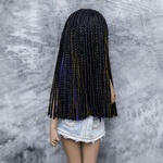 Photo of Парик "черны+фиолетовый+золотой" 6-7 Minifee (голова 17см)