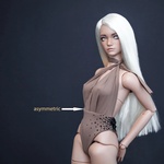 Photo of Боди бежевый со стразами асимметричный