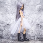 Photo of Юбка фатин + пайетки белая