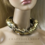 Photo of Ожерелье черное с золотом для Fashion Royalty