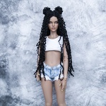 Photo of Парик "Черный" гофре SD 7-8-9