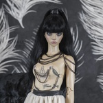 Photo of Корсаж Нюд с тату и украшение на шею/плечи