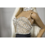 Photo of Корсаж жемчуг и серебро для FR