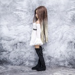 Photo of Парик "Коричневый-блонд" омбре 6-7 Minifee (17см)