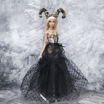 Photo of Корсаж - цветы на голубом (Золочение Поталью) на классическое ФР тело