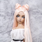 Photo of Парик "Персик-розовый-желтый" омбре 6-7 Minifee (17см)