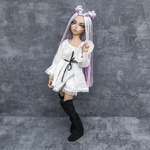 Photo of Парик "серо-розовый" 6-7 Minifee (голова 17см)