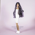 Photo of Парик на ОГ 8.9 (ФР, Межевика, и пр.) - черный с розовым