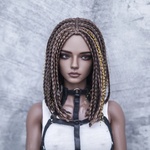 Photo of Парик "коричневый с золотом" 5-6 Iple Fid 14.5см